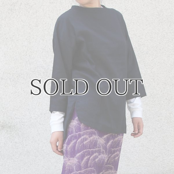 画像6: 綿麻ツイル ボトルネック サドルヘムラウンド7/SビックシャツTEE【MADE IN JAPAN】『日本製』/ Upscape Audience (6)