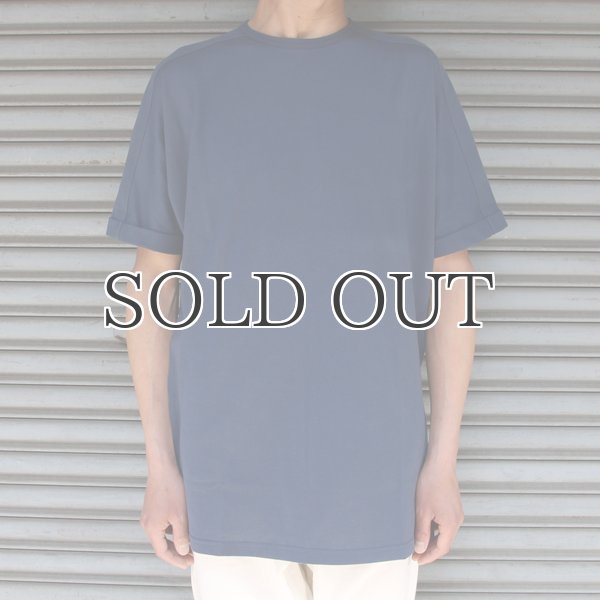 画像20: コーマ天竺クルーネックロールアップサイドスリットロングオーバーサイズ5分袖TEE【MADE IN JAPAN】『日本製』/ Upscape Audience  (20)