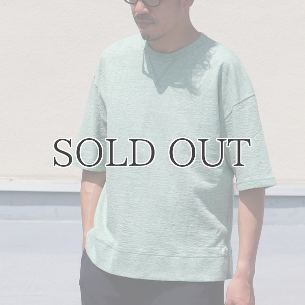 画像4: 吊り編み天竺ガゼットC/N スウェット ビッグ 5分袖TEE【MADE IN TOKYO】『東京製』  / Upscape Audience (4)