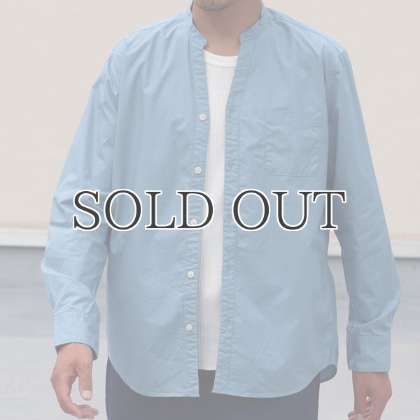 画像3: タイプライターVネックバンドカラー L/S シャツ【MADE IN JAPAN】『日本製』/ Upscape Audience (3)