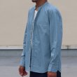 画像4: タイプライターVネックバンドカラー L/S シャツ【MADE IN JAPAN】『日本製』/ Upscape Audience (4)