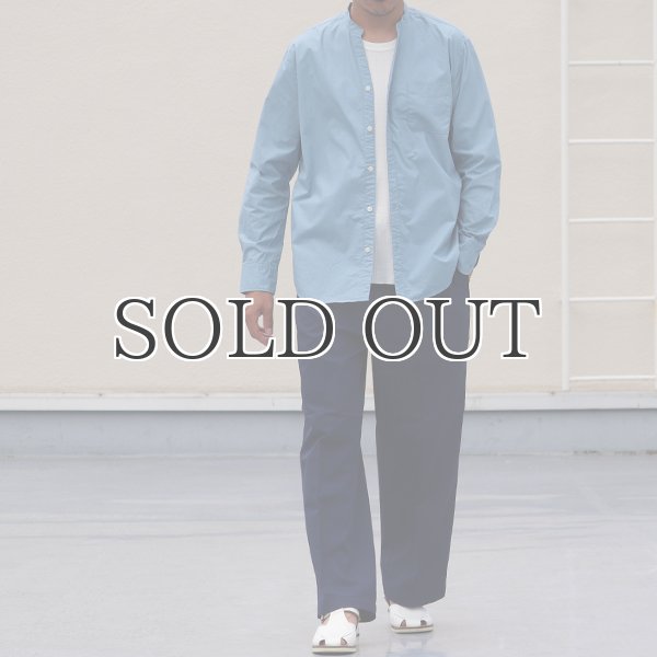 画像5: タイプライターVネックバンドカラー L/S シャツ【MADE IN JAPAN】『日本製』/ Upscape Audience (5)