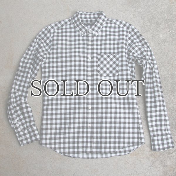 画像16: 【価格改定/RE PRICE】フランネルチェックチビ衿ボタンダウン長袖_Shirts【MADE IN JAPAN】『日本製』/ Upscape Audience (16)