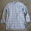 画像16: 【RE PRICE / 価格改定】フランネルチェックバンドカラーロング長袖_Shirts【MADE IN JAPAN】『日本製』/ Upscape Audience (16)