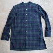 画像17: 【RE PRICE / 価格改定】フランネルチェックバンドカラーロング長袖_Shirts【MADE IN JAPAN】『日本製』/ Upscape Audience (17)