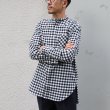 画像7: フランネルチェックバンドカラーロング長袖_Shirts【MADE IN JAPAN】『日本製』/ Upscape Audience (7)