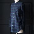 画像3: 【RE PRICE / 価格改定】フランネルチェックバンドカラーロング長袖_Shirts【MADE IN JAPAN】『日本製』/ Upscape Audience (3)