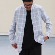 画像3: フランネルチェックバンドカラーロング長袖_Shirts【MADE IN JAPAN】『日本製』/ Upscape Audience (3)