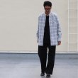 画像8: フランネルチェックバンドカラーロング長袖_Shirts【MADE IN JAPAN】『日本製』/ Upscape Audience (8)