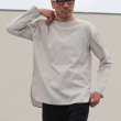 画像4: コットンギャバジンボートネックP/O ポケット付L/SシャツTEE【MADE IN JAPAN】『日本製』/ Upscape Audience (4)