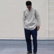 画像4: コットンギャバジンレースアップバンドカラー長袖シャツTEE【MADE IN JAPAN】『日本製』/ Upscape Audience (4)