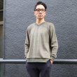 画像13: 【RE PRICE/価格改定】パイルシャギー セットインスリーブ V/N サイドスリット L/S ニットソー【MADE IN JAPAN】『日本製』/ Upscape Audience (13)