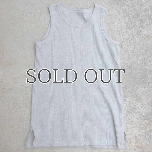 画像21: ランダムワッフル ヘムスクエア　ロングタンク【MADE IN JAPAN】『日本製』/ Upscape Audience (21)