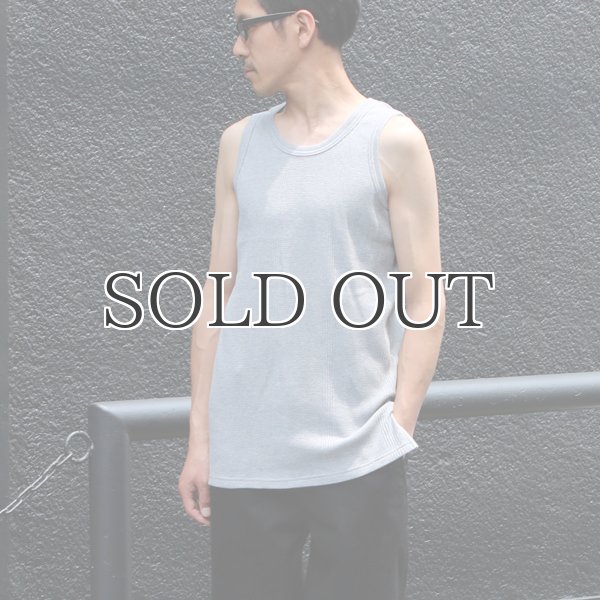 画像11: ランダムワッフル ヘムスクエア　ロングタンク【MADE IN JAPAN】『日本製』/ Upscape Audience (11)