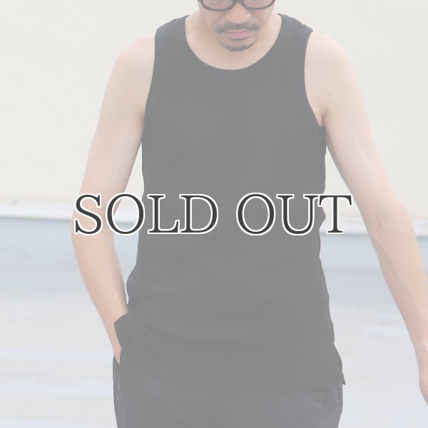 画像6: ランダムワッフル ヘムスクエア　ロングタンク【MADE IN JAPAN】『日本製』/ Upscape Audience (6)