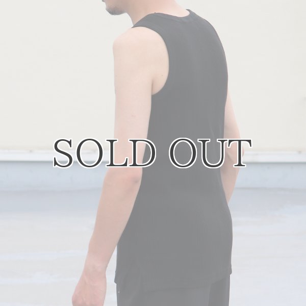 画像8: ランダムワッフル ヘムスクエア　ロングタンク【MADE IN JAPAN】『日本製』/ Upscape Audience (8)