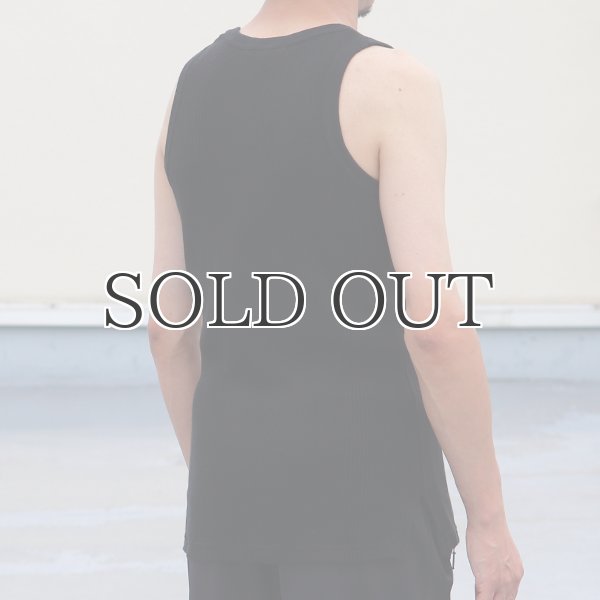 画像9: ランダムワッフル ヘムスクエア　ロングタンク【MADE IN JAPAN】『日本製』/ Upscape Audience (9)