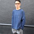 画像8: 本藍染裏毛 サドルショルダー 胸ポケ付 ヘムラウンド L/S スウェット【MADE IN TOKYO】『東京製』/ Upscape Audience (8)