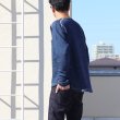 画像3: 本藍染裏毛 サドルショルダー 胸ポケ付 ヘムラウンド L/S スウェット【MADE IN TOKYO】『東京製』/ Upscape Audience (3)