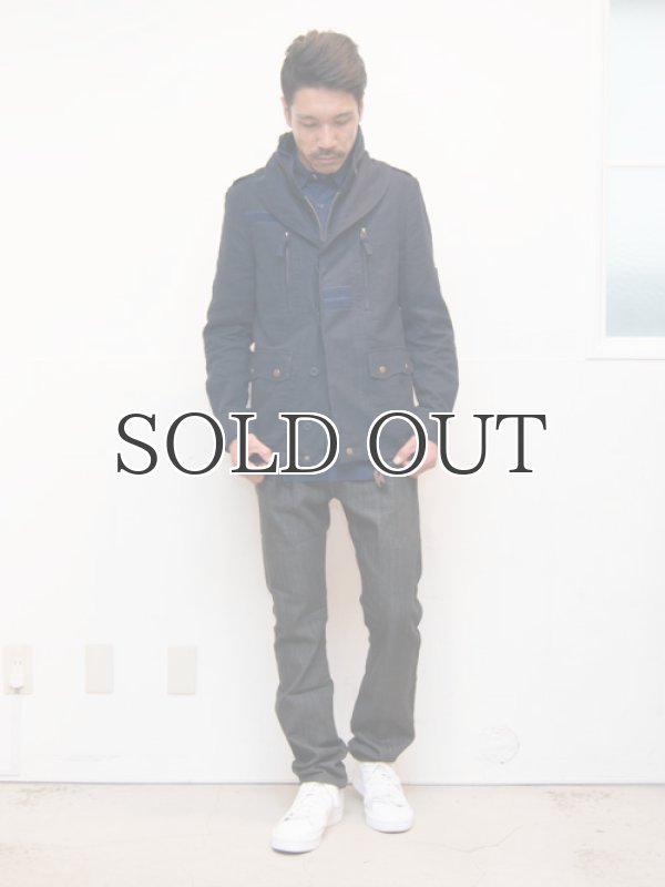 画像9: コットンリネンヘリンボーンへちま襟F-2ジャケット 【送料無料】 / Audience (9)