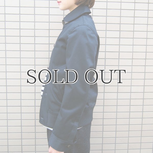画像3: 高密度サテンストレッチくるみボタンショールカラーブルゾン [Lady's] 【送料無料】 / Audience (3)