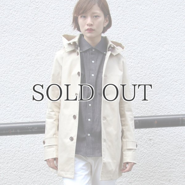 画像6: 高密度サテンストレッチフード付きステンカラーコート [Lady's] 【送料無料】 / Audience (6)