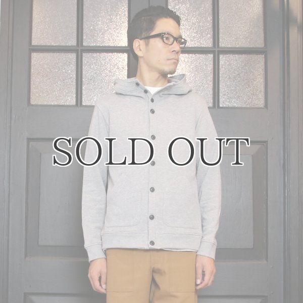 画像17: コーマ裏毛スタンドフードカーディガン【MADE IN JAPAN】『日本製』/ Upscape Audience (17)