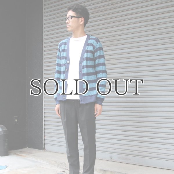 画像3: ケーブルニットボーダーVネックカーディガン【MADE IN JAPAN】『日本製』/ Upscape Audience (3)