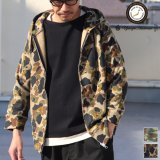 画像: 【RE PRICE/価格改定】カモプリント裏毛ラグランフードパーカー【MADE IN JAPAN】『日本製』/ Upscape Audience
