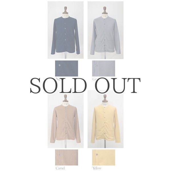 画像6: 9Gスパン起毛クルーネック長袖ニットソーカーディガン【MADE IN JAPAN】『日本製』/ Upscape Audience (6)