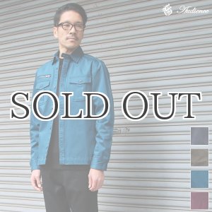 画像: 硫化染めストレッチツイルヴィンテージARMYシャツジャケット / Audience