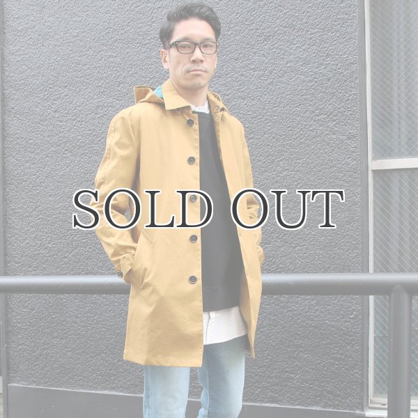 画像4: ボンディングツイル脱着フード付ステンカラーコート 【送料無料】/ Audience【取寄せ対応可能】 (4)