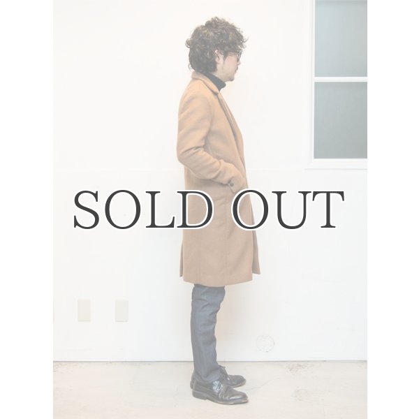 画像8: ダブルフェイスウールビーバーメルトン2ボタンロングチェスターコート 【送料無料】 / Audience (8)