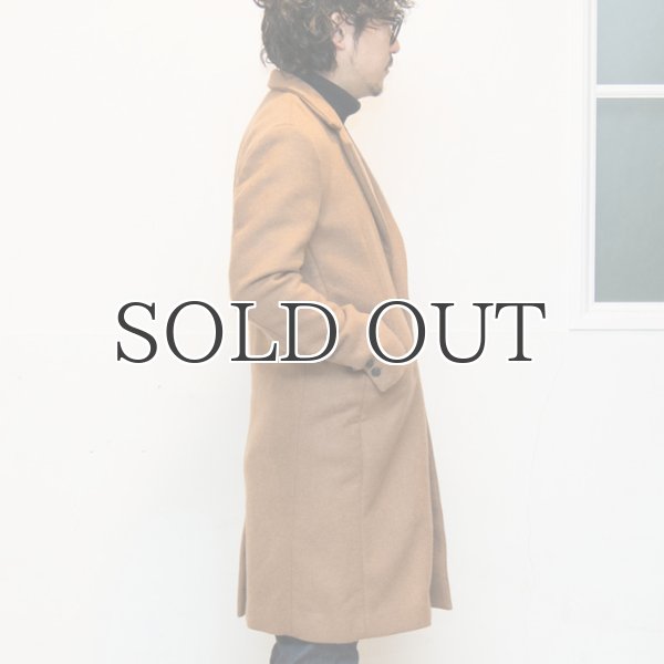 画像6: ダブルフェイスウールビーバーメルトン2ボタンロングチェスターコート 【送料無料】 / Audience (6)
