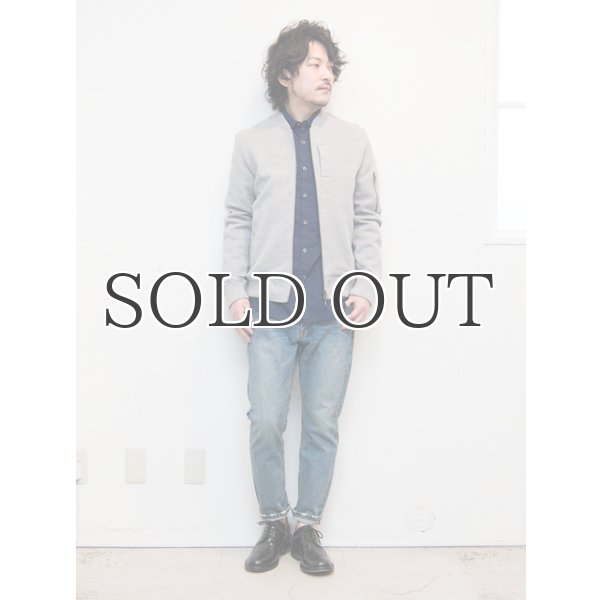 画像6: 裏ボーダー鹿の子MA1ブルゾン 【送料無料】 / Audience (6)