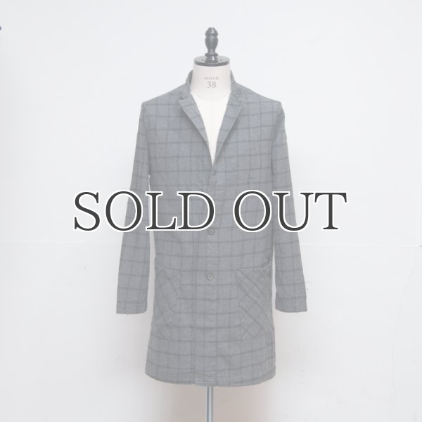 画像5: TOP糸フランネルチェックドクターコート【MADE IN JAPAN】『日本製』 / Upscape Audience (5)