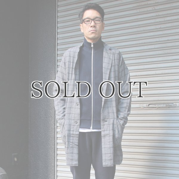 画像3: TOP糸フランネルチェックドクターコート【MADE IN JAPAN】『日本製』 / Upscape Audience (3)