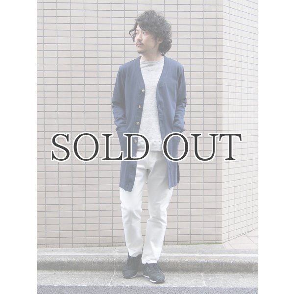 画像3: BSQ天竺Vネックロングカーディガンコート【MADE IN JAPAN】『日本製』/ Upscape Audience (3)