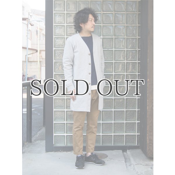 画像4: BSQ天竺Vネックロングカーディガンコート【MADE IN JAPAN】『日本製』/ Upscape Audience (4)