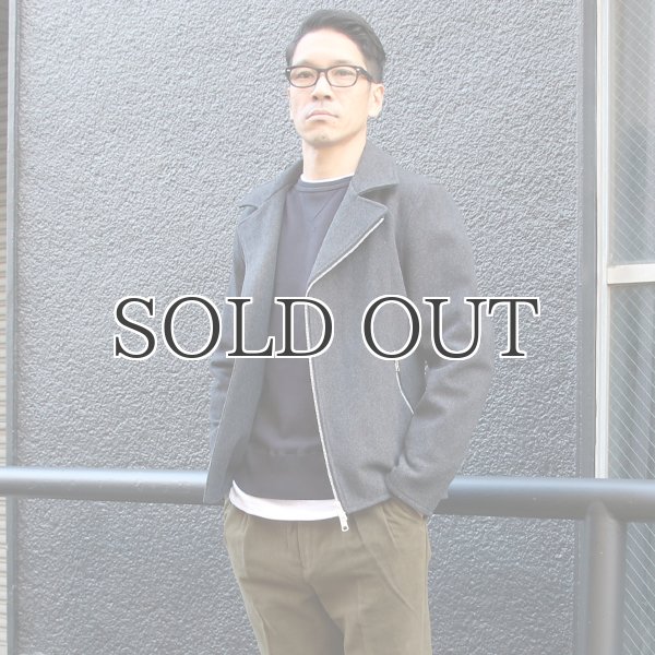 画像4: 840gピュアウールメルトンライダースジャケット 【送料無料】 / Audience【取寄せ対応可能】 (4)