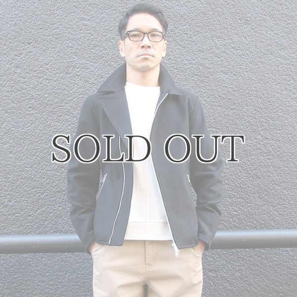 画像3: 840gピュアウールメルトンライダースジャケット 【送料無料】 / Audience【取寄せ対応可能】 (3)