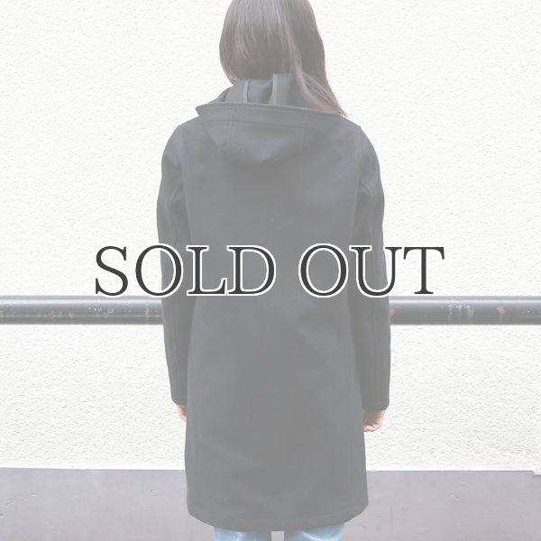 画像4: 840gピュアウールメルトン脱着フード付リブカラーコート [Lady's]【送料無料】 / Audience (4)