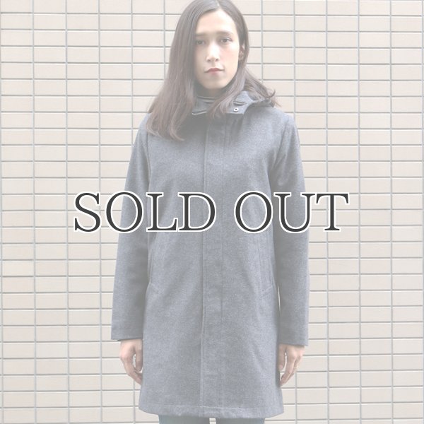 画像3: 550gピュアウールメルトンスタンドフードロングコート [Lady's]【送料無料】 / Audience【取寄せ対応可能】 (3)