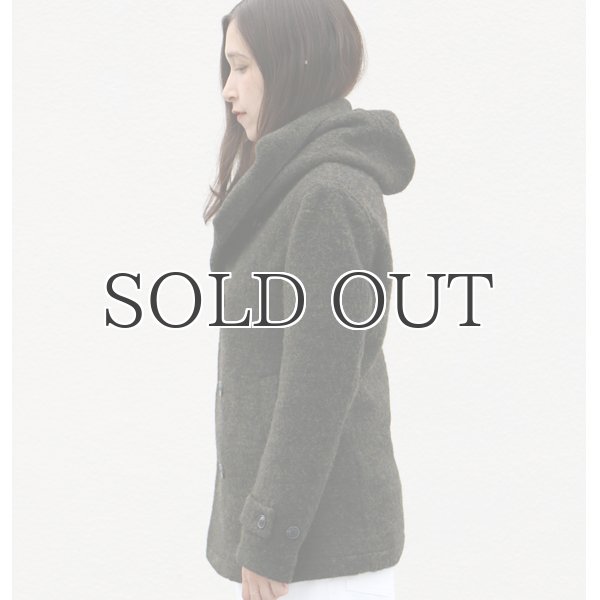 画像3: スライバーウールニットショールカラーフードPコート [Lady's]【送料無料】 / Audience (3)
