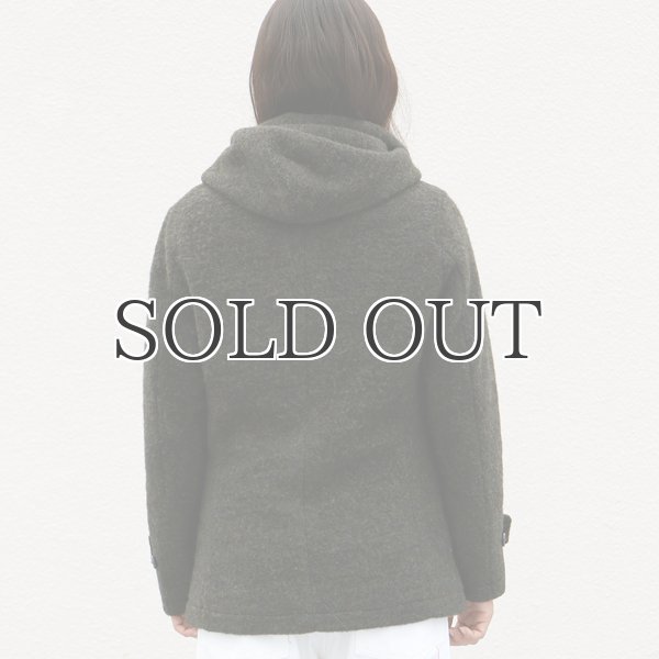 画像4: スライバーウールニットショールカラーフードPコート [Lady's]【送料無料】 / Audience (4)