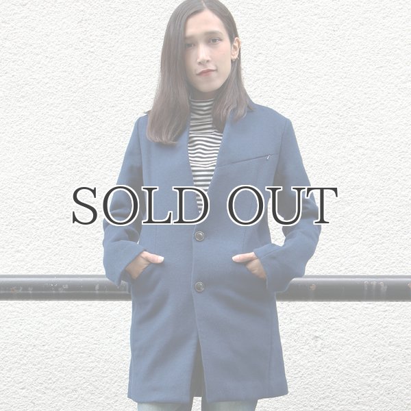 画像3: Wフェイスビーバーノーカラー2ボタンチェスターコート[Lady's]【送料無料】/ Audience (3)