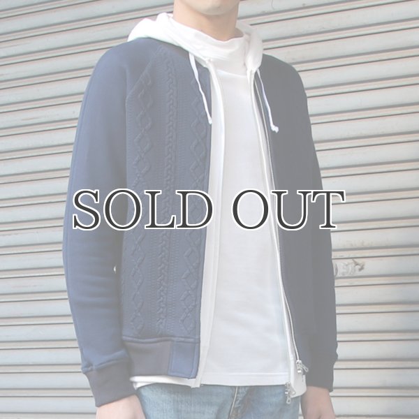 画像7: ケーブル裏毛 MA1ブルゾン【レディース】【MADE IN JAPAN】『日本製』 / Upscape Audience (7)