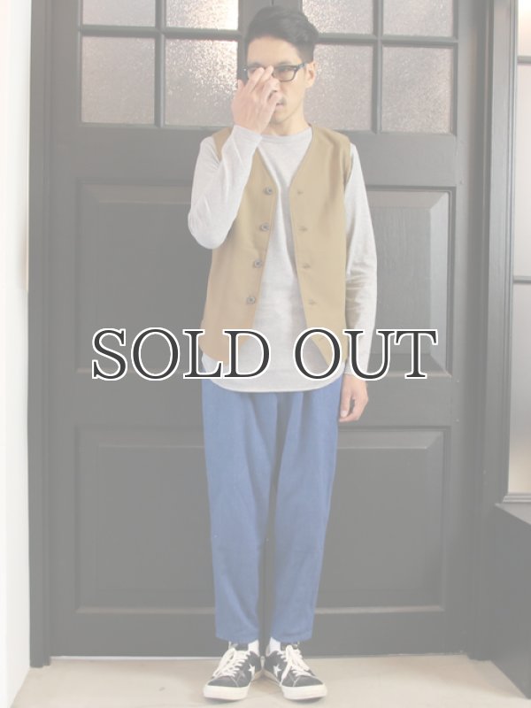 画像9: ウールライクツイルストレッチ Vネックベスト【MADE IN JAPAN】『日本製』 / Upscape Audience (9)