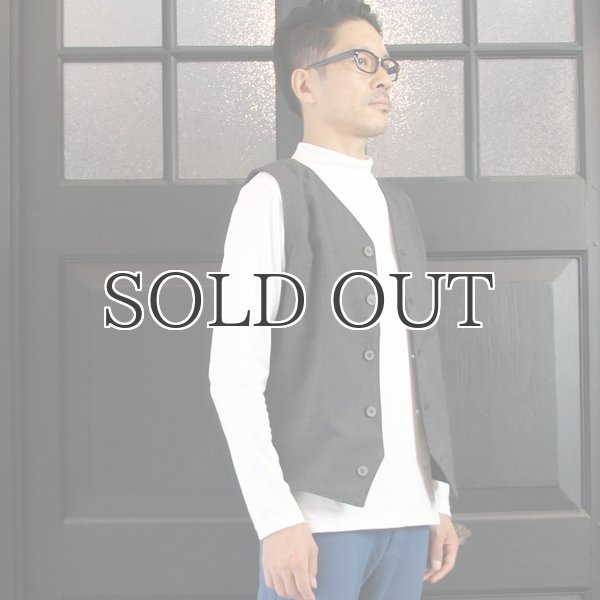 画像7: ウールライクツイルストレッチ Vネックベスト【MADE IN JAPAN】『日本製』 / Upscape Audience (7)