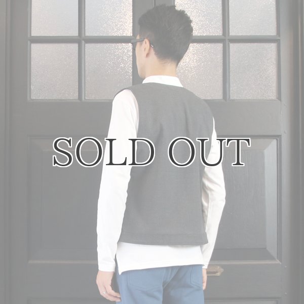 画像6: ウールライクツイルストレッチ Vネックベスト【MADE IN JAPAN】『日本製』 / Upscape Audience (6)